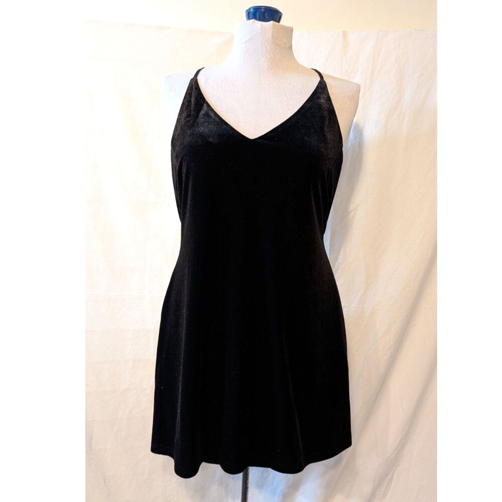 Eight Paris black velvet dress, size S